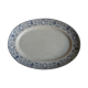 Oval plate service earthenware Creil Montereau décor Marie Louise