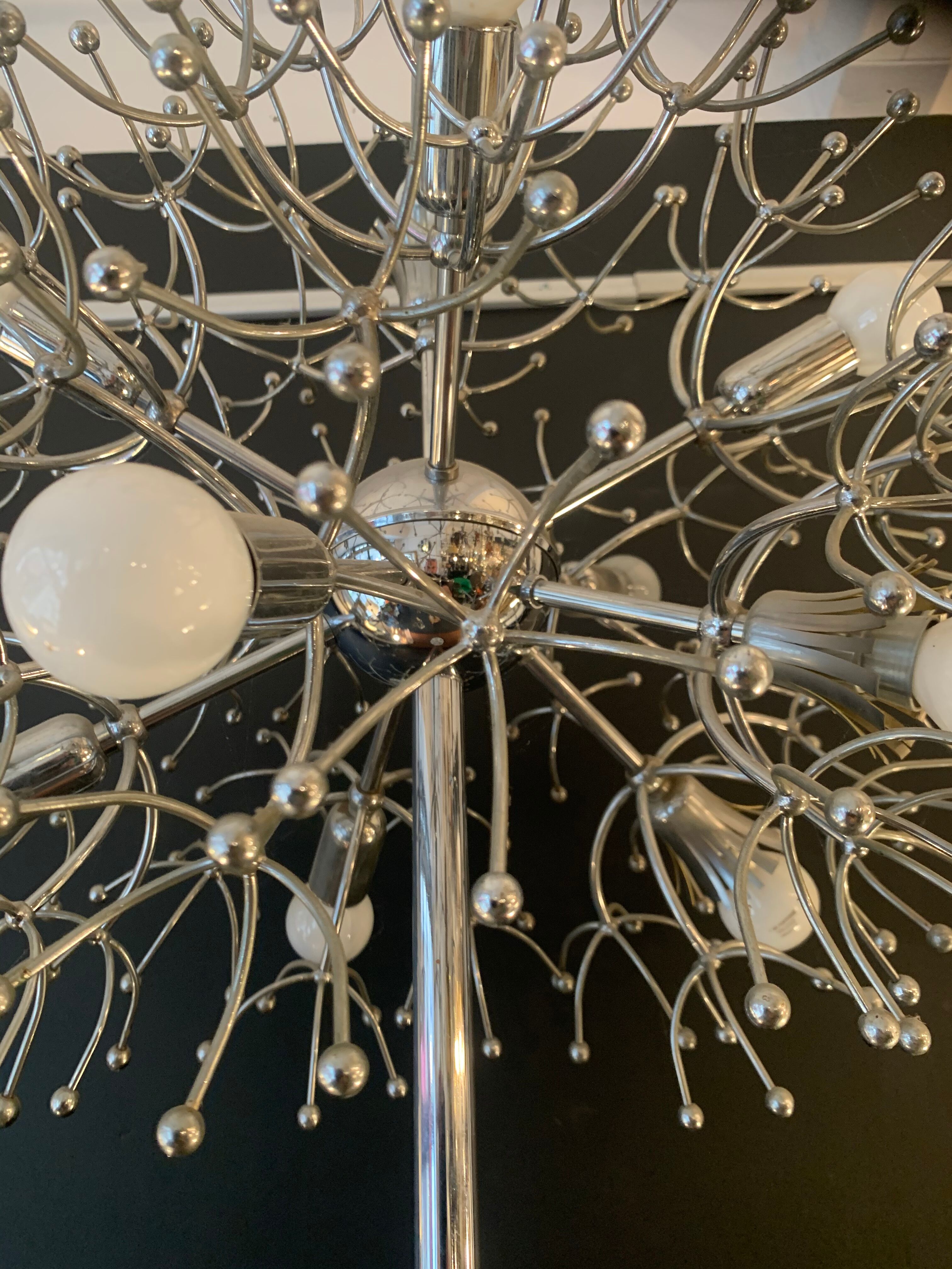 Gaetano Sciolari Floor lamp sputnik , luminaire design 1970 sputnik