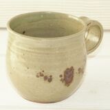 Cup glazed sandstone pottery Baumlin vintage year 70
