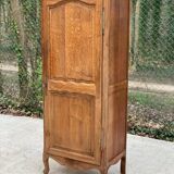 Louis XV solid oak boarding school wardrobe with rod