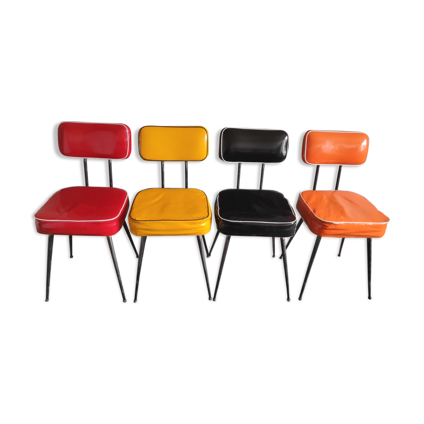 Vintage vinyl chairs