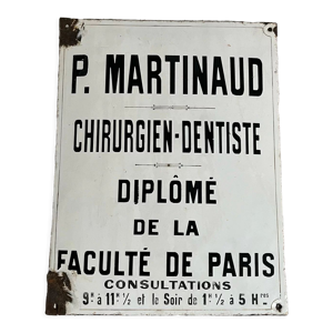 Plaque émaillée