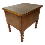 Wooden entrance chest stool