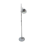 Space age chromen staande bol lamp vloerlamp