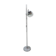 Space age chromen staande bol lamp vloerlamp