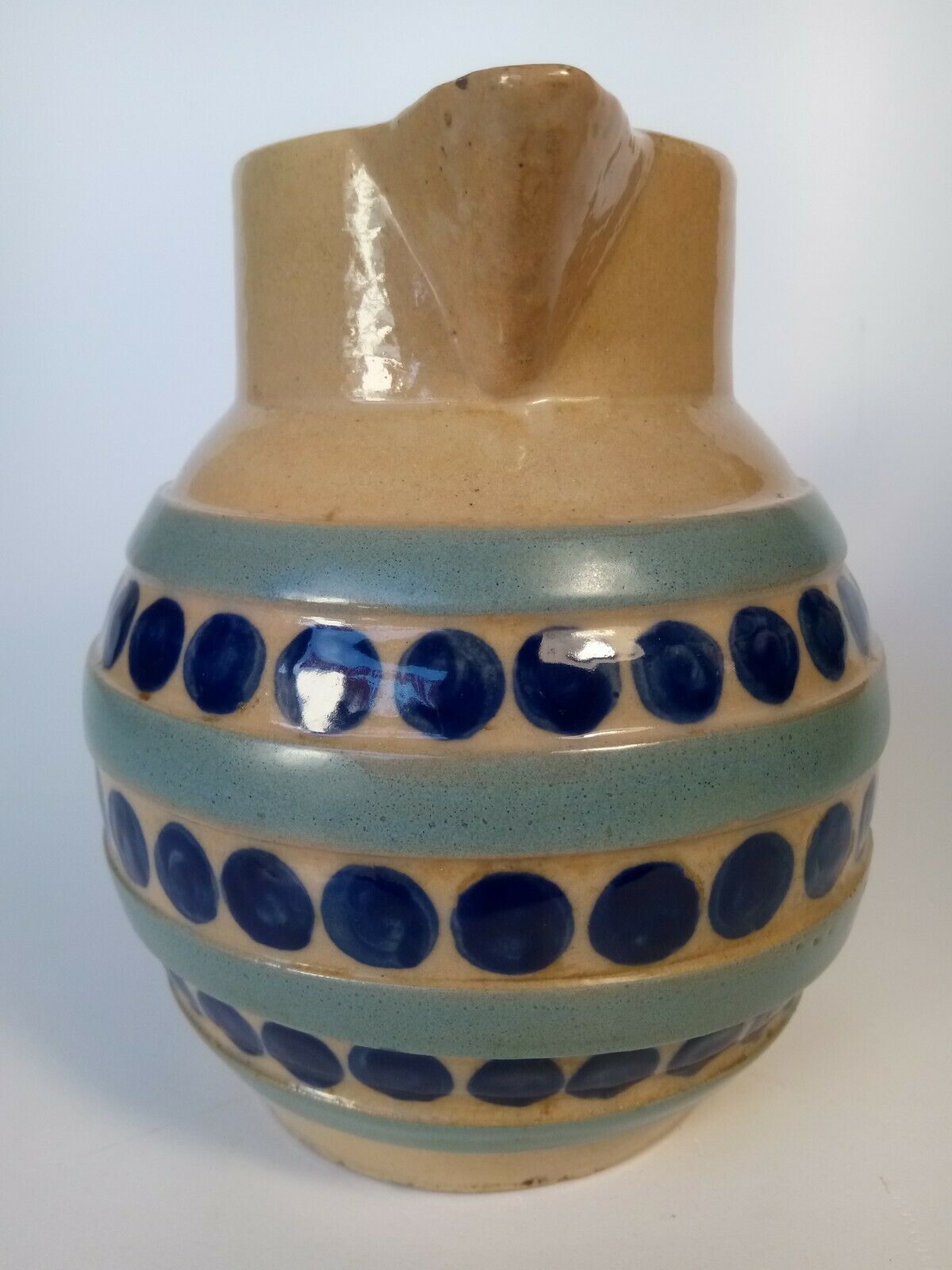 Malicorne ceramic pitcher Roger François art deco