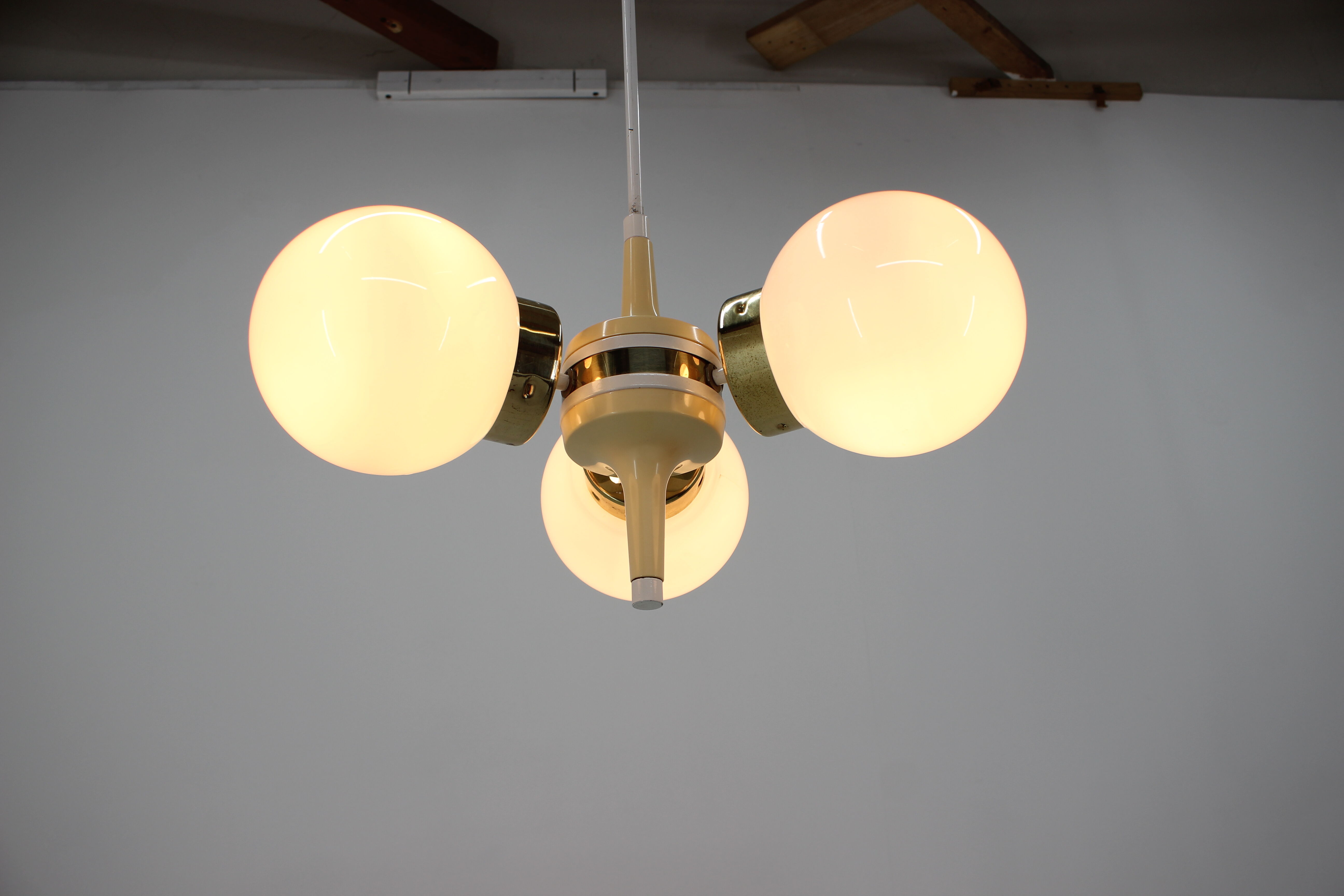 Space Age Chandelier Sputnik by Eloktroinstala Decin, 1970