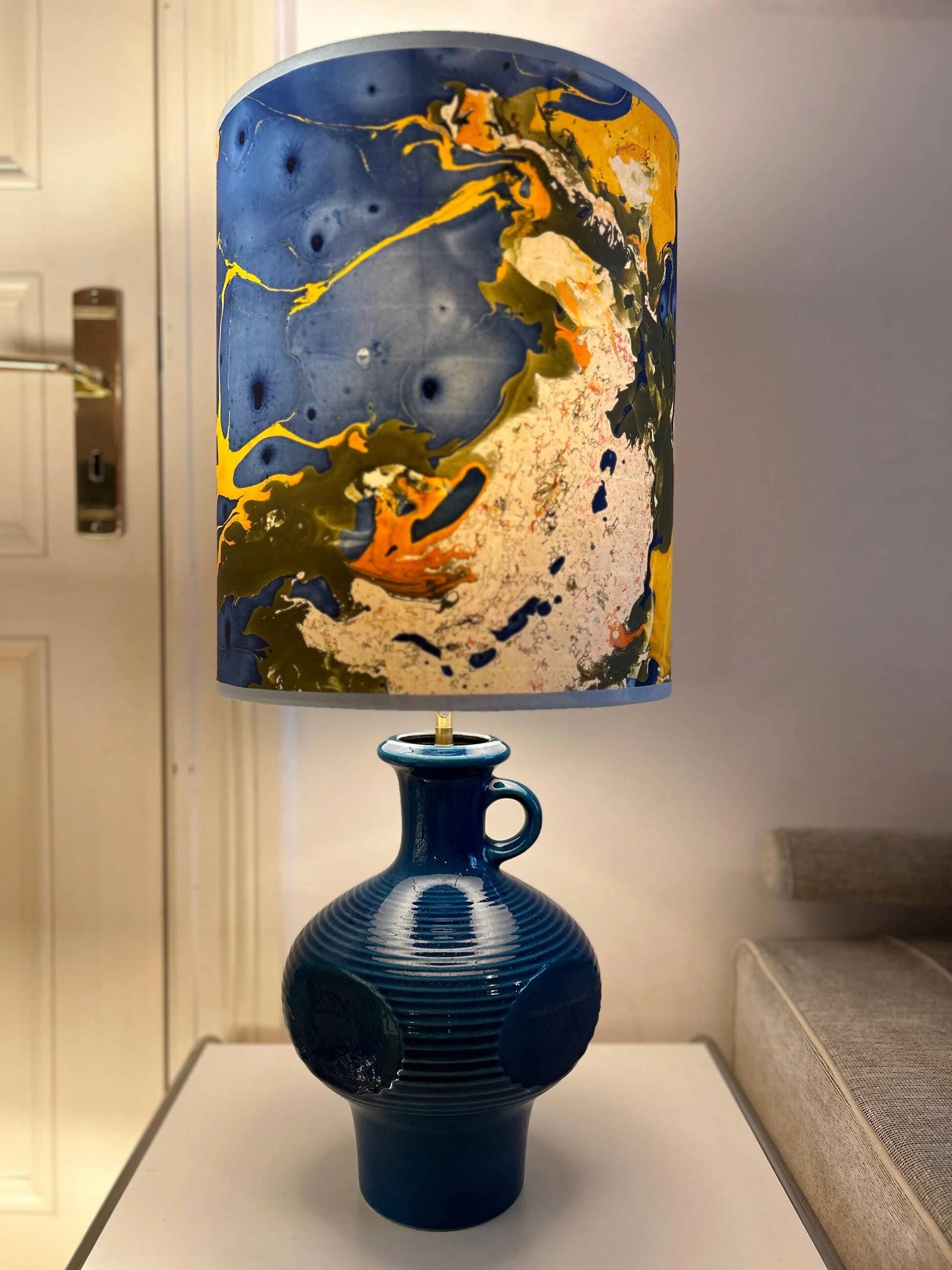 Lampe vintage à partir d'un vase Mid Century de Steuler, Cari Zalloni