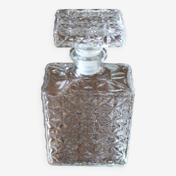 80s star crystal whiskey decanter