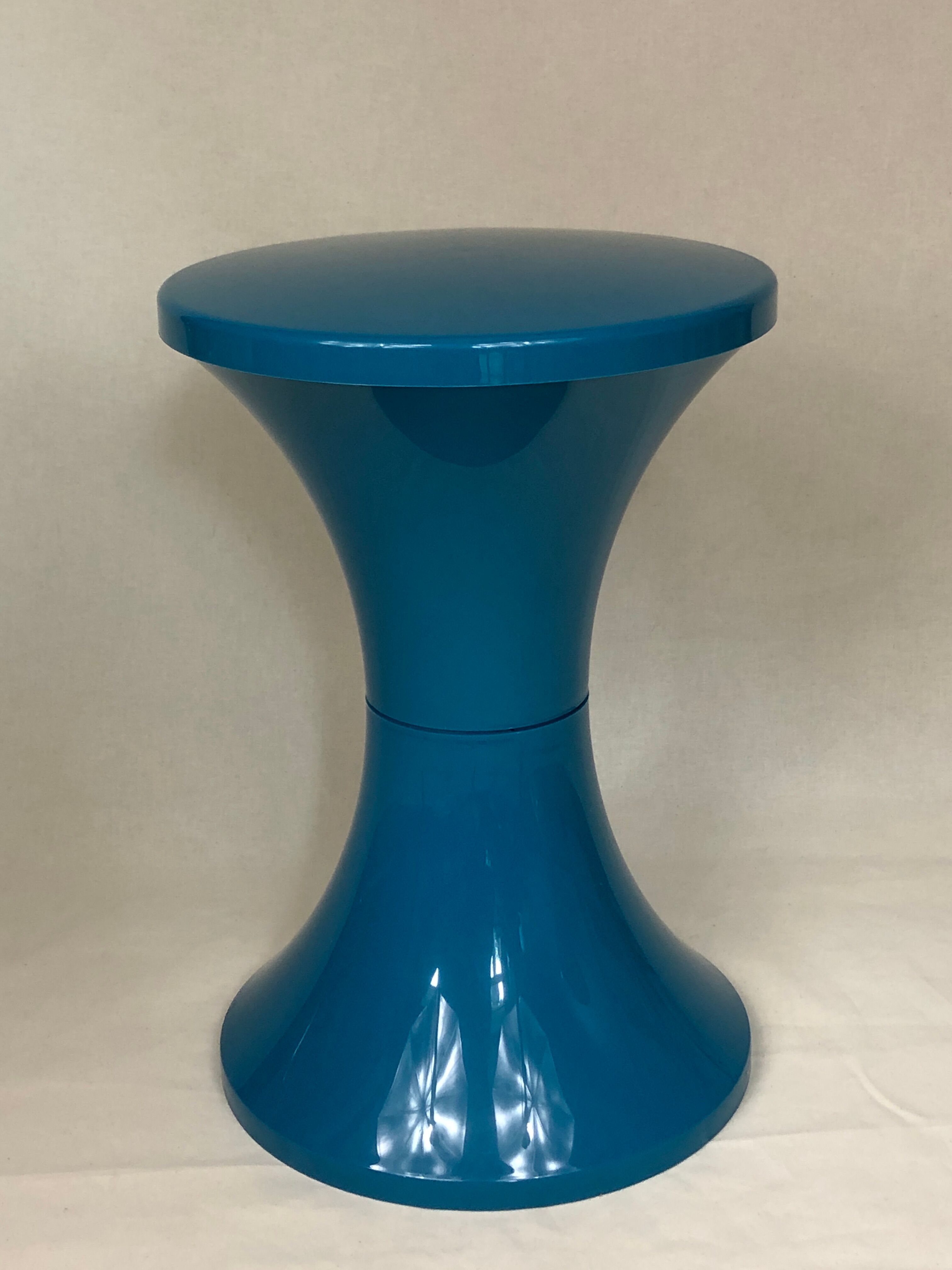 Tam-Tam stool signed blue green