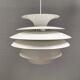 Hanging lamp with multiple layers of shades, by Junge/Vitrica Denmark 1980s