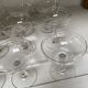 Set of 9 engraved champagne glasses