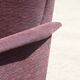 Paire de fauteuils vintage pied compas velours violet 1950s