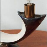 Verceram iridescent ceramic lamp France c.1960