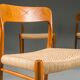 Danish teak Model 75 dining chairs by Niels Møller, 1960s, set of 8