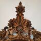 Italian mirror in gilded scupted wood
