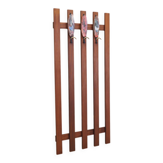 Teak hanger, Danish design, 1970s, production: Denmark