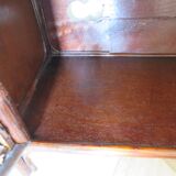 Support buffet bibus woven rattan 2 doors in caning - vintage 60s/70s