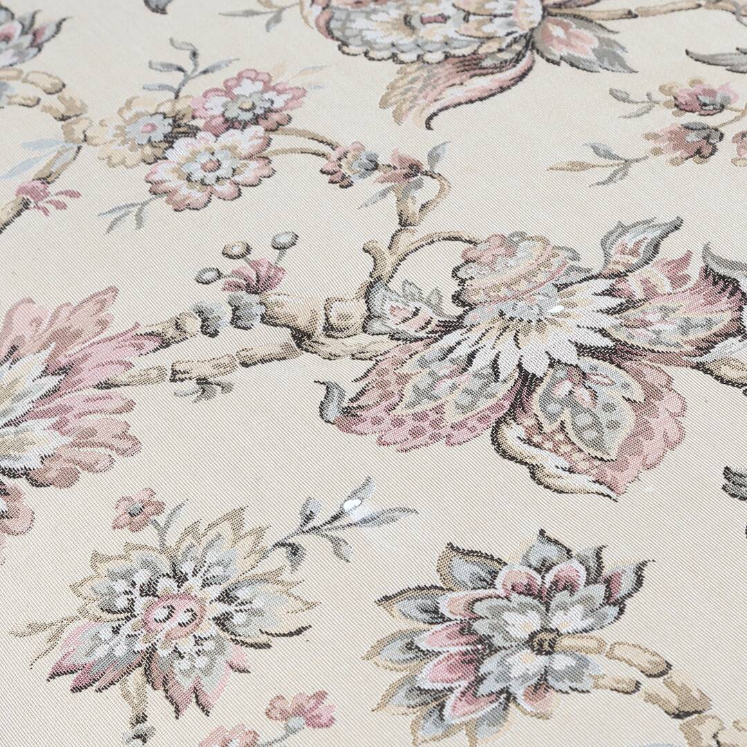 Sofa néo-rococo en acajou — Tissu d'ameublement — Élégance de style salon — 18ème