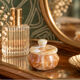 Small vintage box in honey and cream onyx – Jewellery box