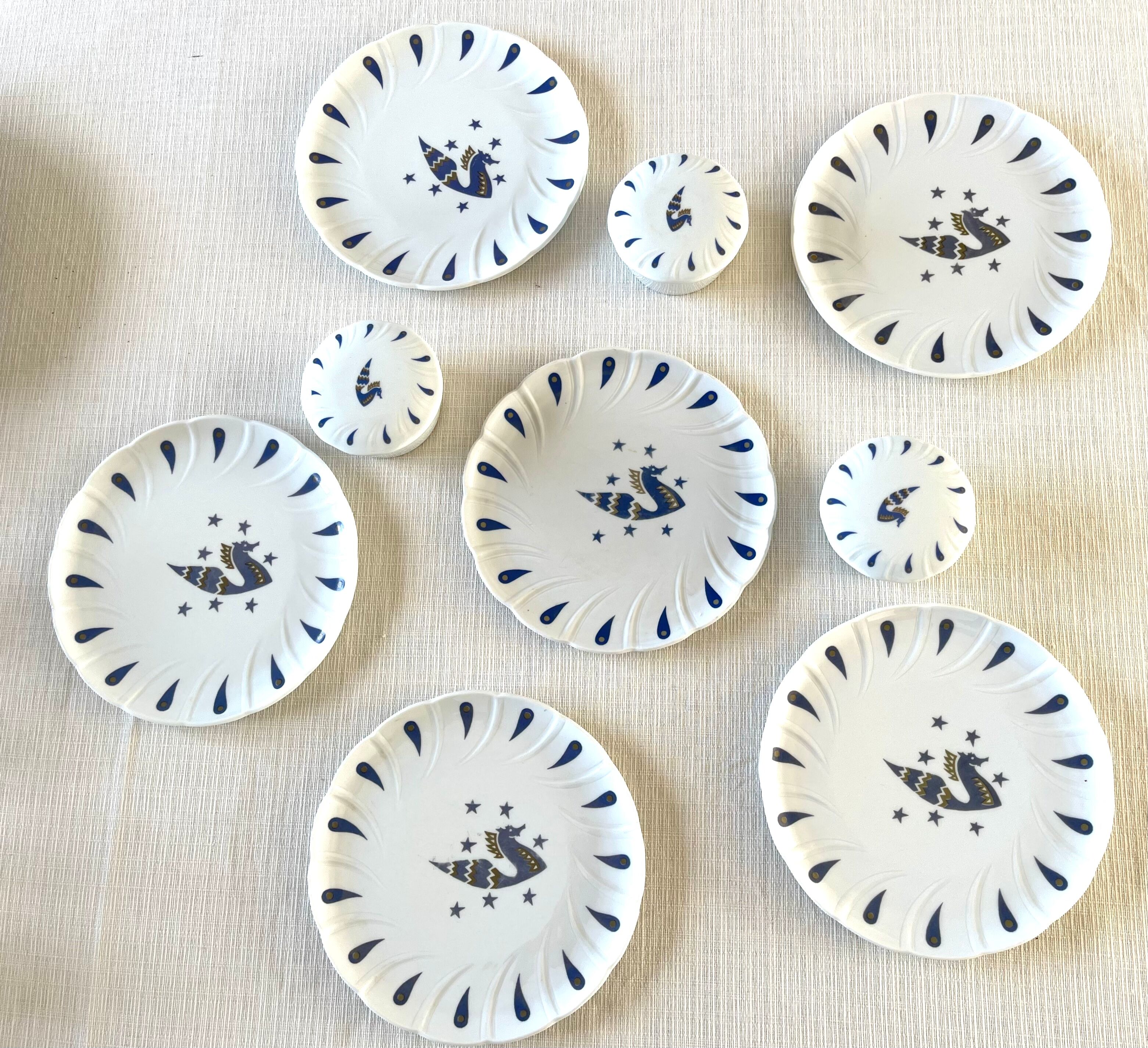 6 Bernardaud plates for Air France