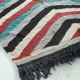 Carpet kilim geometric lines 240 x 115 cm