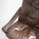 Siesta armchair with its ottoman by Ingmar Relling for Westnofa 1960s