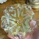 Murano glass ashtray with gold leaf by Barovier and Toso