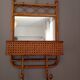 Wall shelf, rattan towel rack