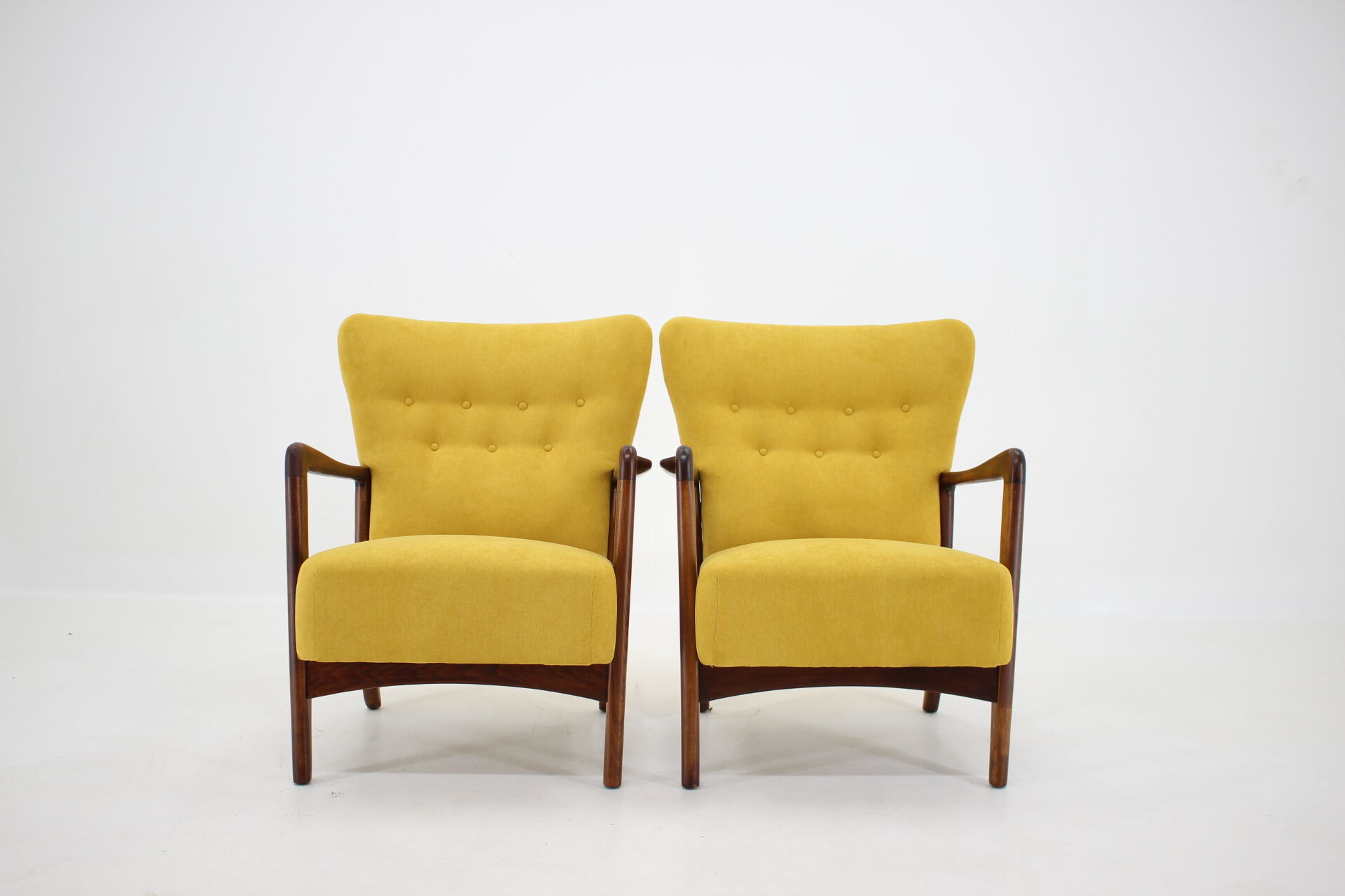 Set of Søren Hansen Armchairs for Fritz Hansen, Denmark, 1940s