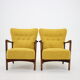 Set of Søren Hansen Armchairs for Fritz Hansen, Denmark, 1940s