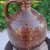 Cruche en terre cuite vernissée XIX ème