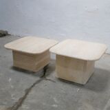 Coffee tables in travertine