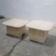 Coffee tables in travertine