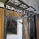 Art Deco coat rack wardrobe in wrought iron from the 1930s.