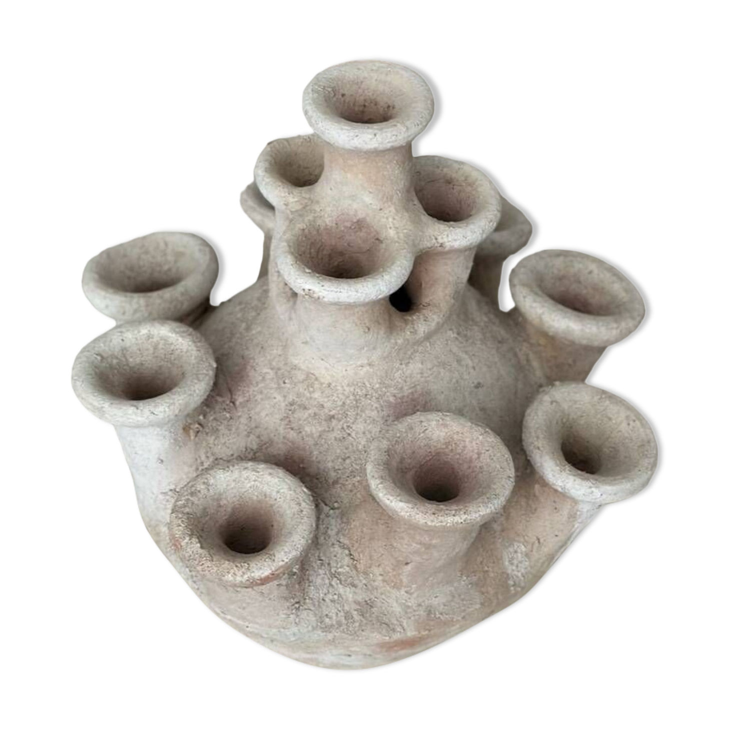 Anemone candle holder, centrepiece chandelier, raw minimalist ceramic sculpture.