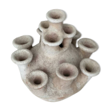 Anemone candle holder, centrepiece chandelier, raw minimalist ceramic sculpture.