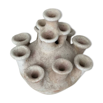 Anemone candle holder centerpiece candlestick sculpture ceramic handmade raw minimalist