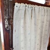 Rustic Wardrobe in Fir with Curtains