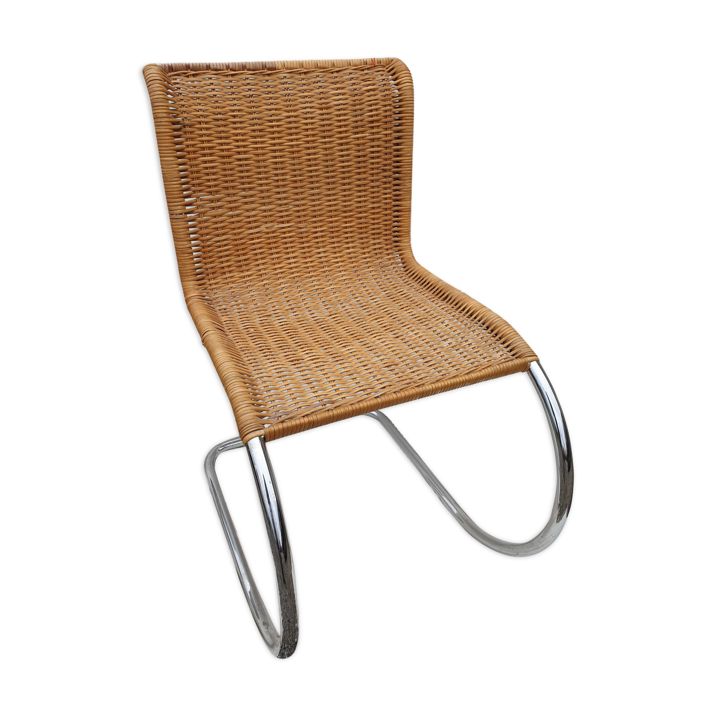 Mr 10 rattan armchair by Ludwig Mies Van der Rohe