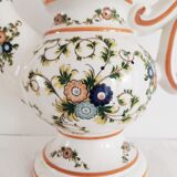 Aiguière de 39 cm en faïence Capodimonte