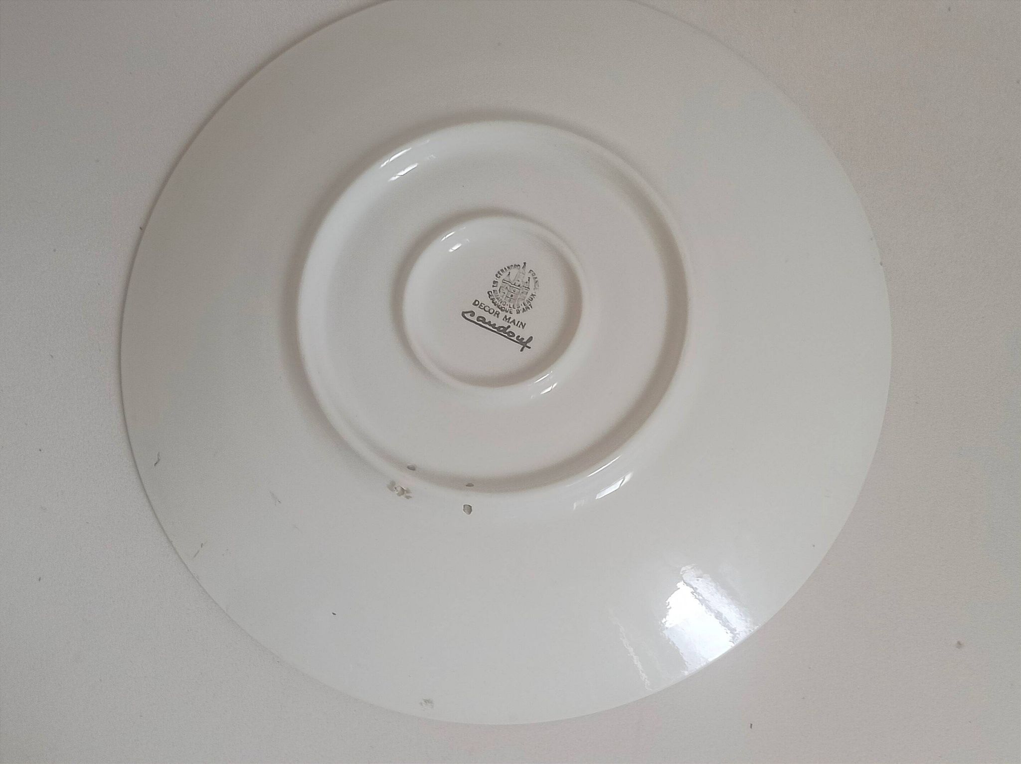 Plat Caudoux années 60 diam. 35,5 cm