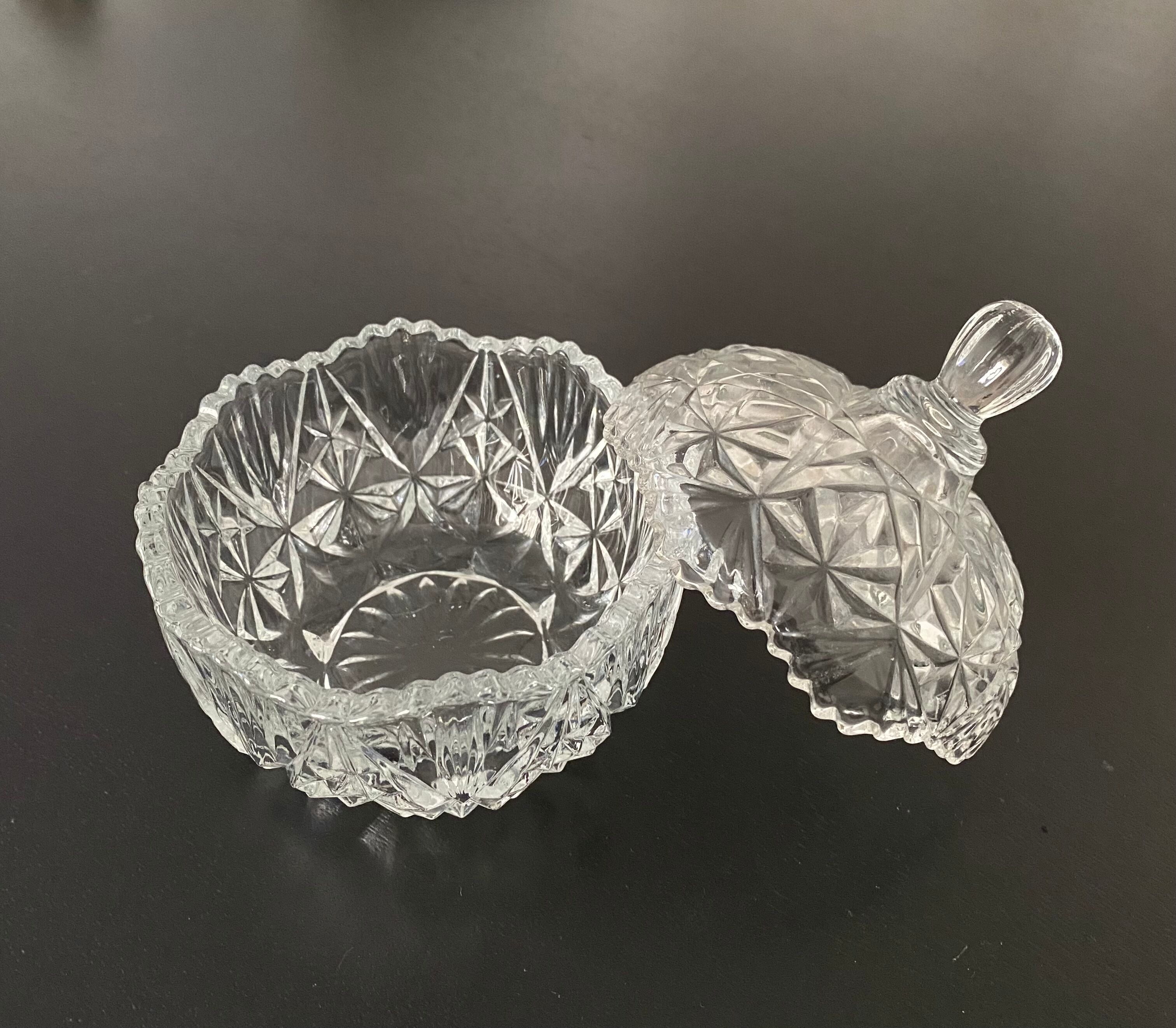 Glass candy box