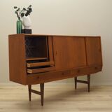 Teak highboard, Danish design, 1960s, manufactured in Denmark