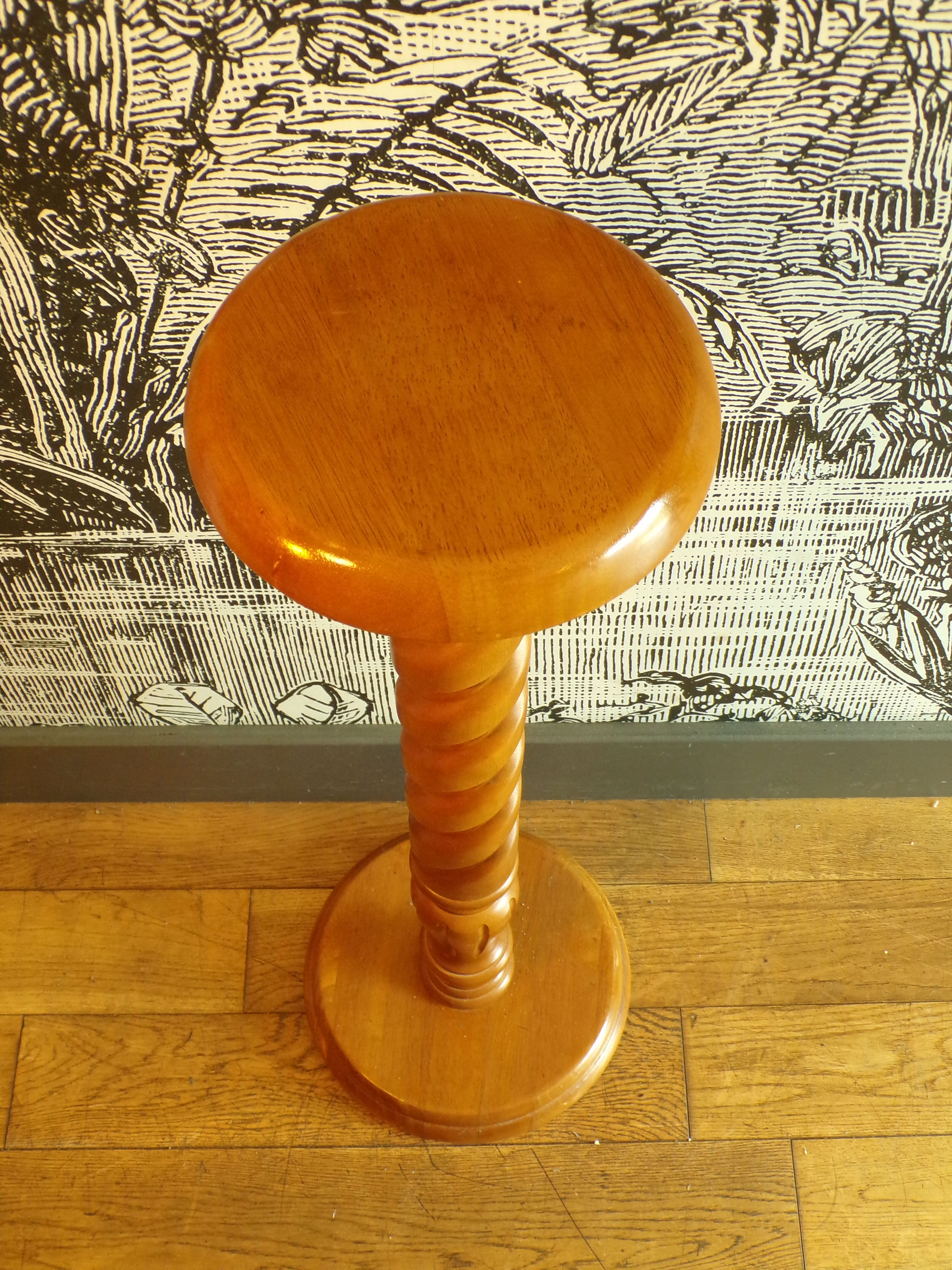 Colonne de présentation en bois h=85cm