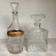 Paire de bouteilles carafes avec bouchons