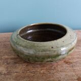 Stoneware bowl signed Fontgombault