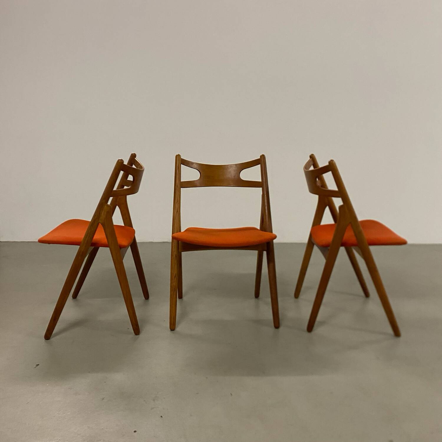 Hans Wegner Dining Chairs by Carl Hansen, 1960s