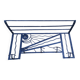 Art Deco wall coat rack