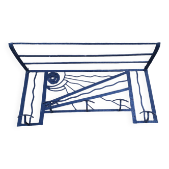 Art Deco wall coat rack